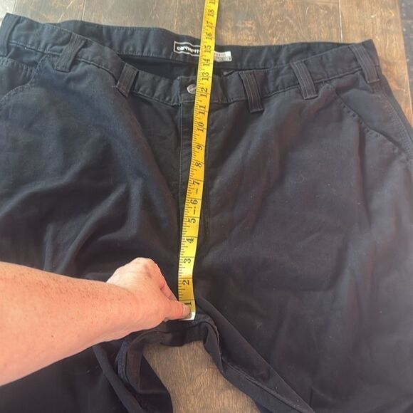 Carhartt Rugged Flex Relaxed Fit Canvas Work Pants 44x32 BN2291-M Black - Picture 8 of 15